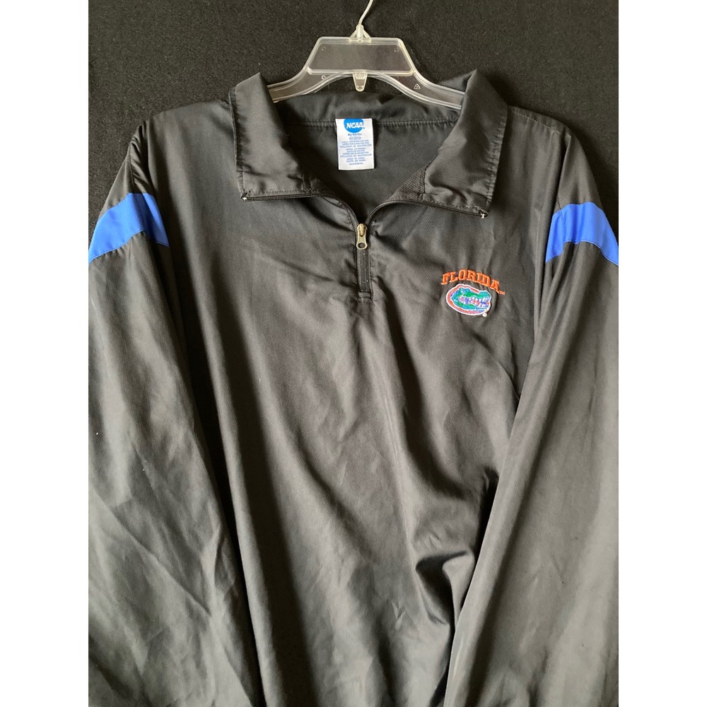 NCAA Florida Gators Pullover Windbreaker‎ Jacket Men's 2XL Black Blue